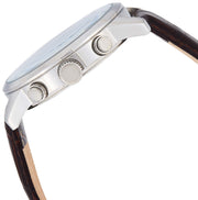  Shop Authentic Guess Horizon Chronograph Analog Blue Dial Brown Leather Strap Watch For Men - W0380G6 - Luxxuri