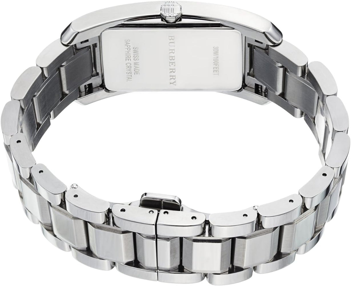  Shop Authentic Burberry Heritage Silver Dial Silver Steel Strap Watch For Women - BU9400 - Luxxuri