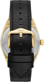  Shop Authentic Fossil Everett Automatic Skeleton Black Dial Black Leather Strap Watch for Men - ME3208 - Luxxuri