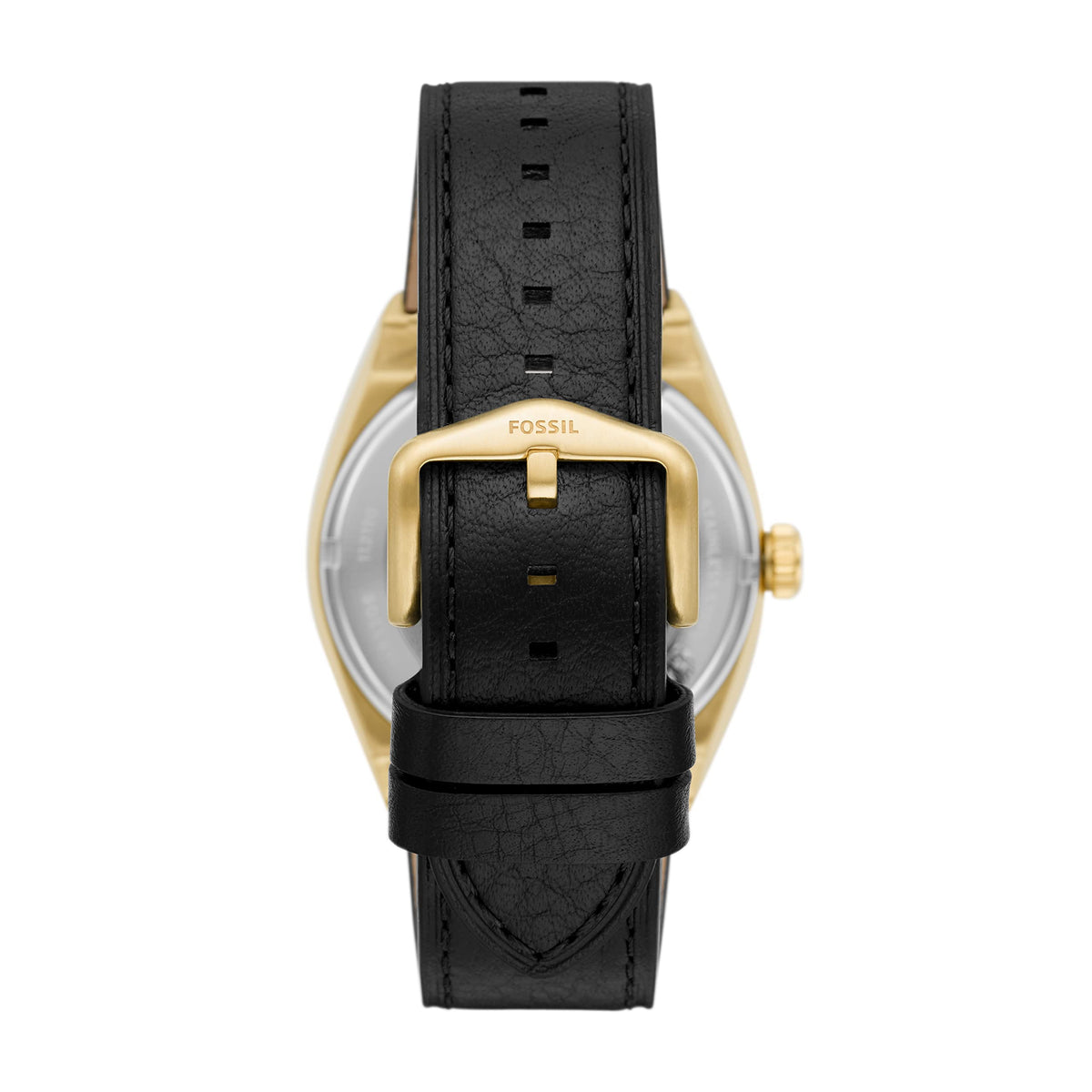  Shop Authentic Fossil Everett Automatic Skeleton Black Dial Black Leather Strap Watch for Men - ME3208 - Luxxuri
