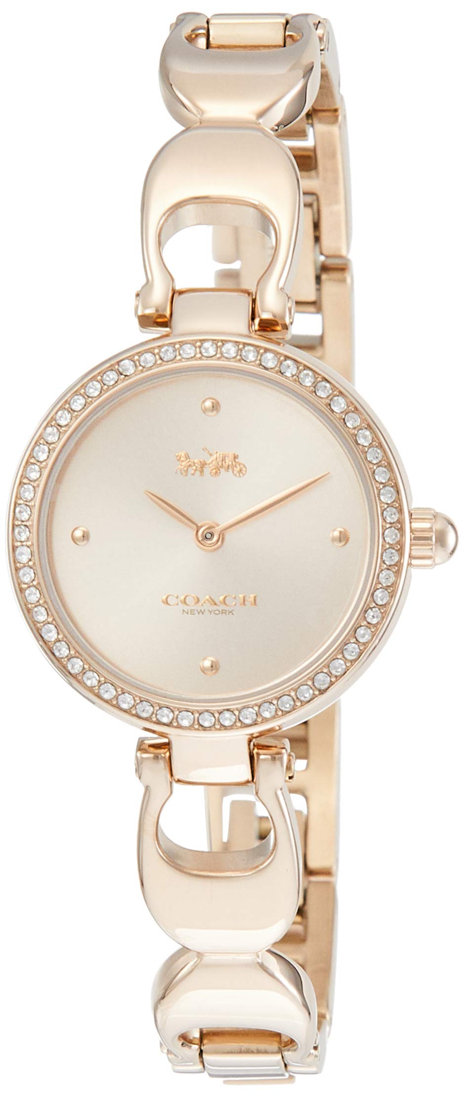 Coach Park Signature Rose Gold Dial Rose Gold Steel Strap Watch for Women - 14503172