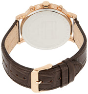  Shop Authentic Tommy Hilfiger Daniel Black Dial Brown Leather Strap Watch for Men - 1710379 - Luxxuri