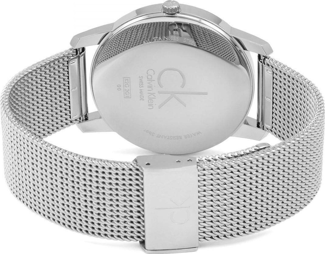  Shop Authentic Calvin Klein City Chronograph White Dial Silver Mesh Bracelet Watch for Men - K2G2G126 - Luxxuri