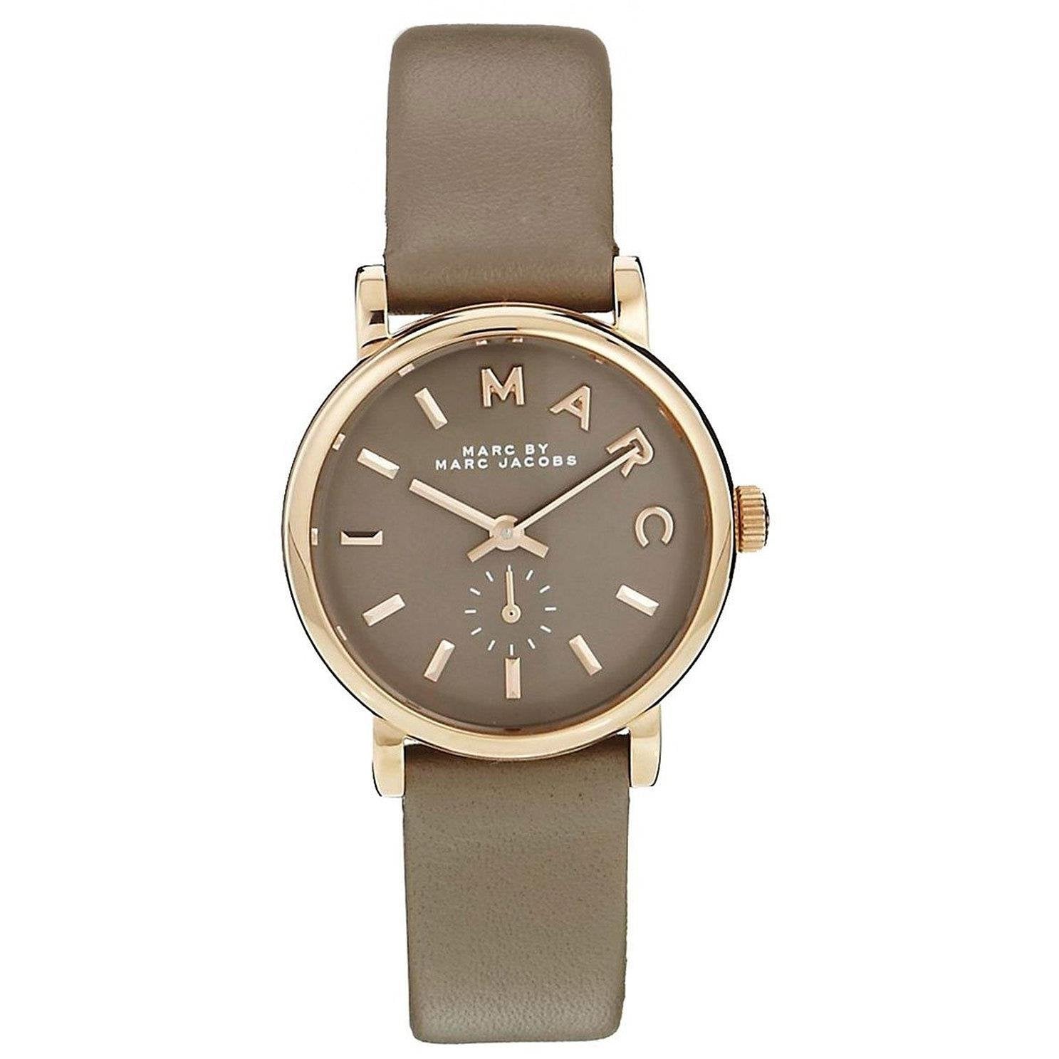  Shop Authentic Marc Jacobs Baker Grey Dial Grey Leather Strap Watch for Women - MBM1318 - Luxxuri