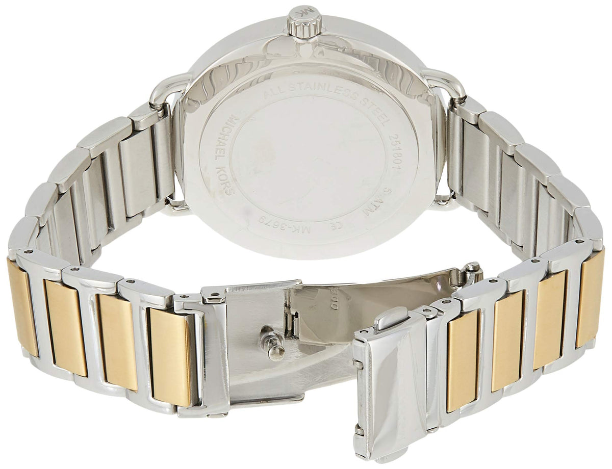  Shop Authentic Michael Kors Silver Dial Two Tone Steel Strap Watch for Women - MK3679 - Luxxuri