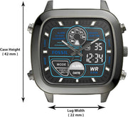  Shop Authentic Fossil Retro Analog-Digital Black Dial Grey Steel Strap Watch for Men - FS5892 - Luxxuri