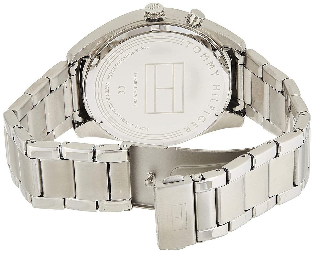  Shop Authentic Tommy Hilfiger Deacan Blue Dial Silver Steel Strap Watch for Men - 1791551 - Luxxuri