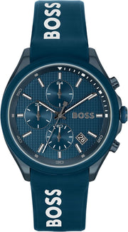  Shop Authentic Hugo Boss Velocity Chronograph Blue Dial Blue Rubber Strap Watch For Men - 1514061 - Luxxuri