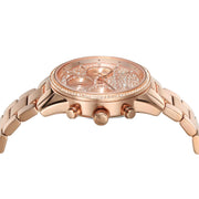  Shop Authentic Michael Kors Ritz Chronograph Rose Gold Dial Rose Gold Steel Strap Watch For Women - MK7302 - Luxxuri