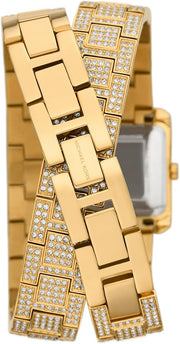 Shop Authentic Michael Kors Emery Analog Crystals White Dial Gold Steel Strap Watch for Women - MK4835 - Luxxuri