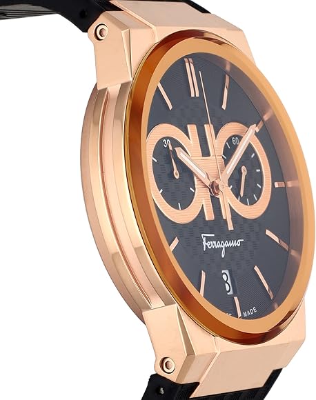  Shop Authentic Salvatore Ferragamo Sapphire Chrono Black Dial Black Rubber Strap Watch for Men - SFME00721 - Luxxuri