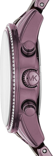  Shop Authentic Michael Kors Ritz Chronograph Purple Dial Purple Steel Strap Watch For Women - MK6720 - Luxxuri