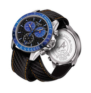  Shop Authentic Tissot V8 Alpine Carbon Chronograph Black Dial Black Leather Strap Watch For Men - T106.417.16.201.00 - Luxxuri