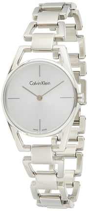  Shop Authentic Calvin Klein Dainty Silver Dial Silver Steel Strap Watch for Women - K7L23146 - Luxxuri