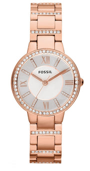  Shop Authentic Fossil Virginia White Dial Rose Gold Steel Strap Watch for Women - ES3284 - Luxxuri