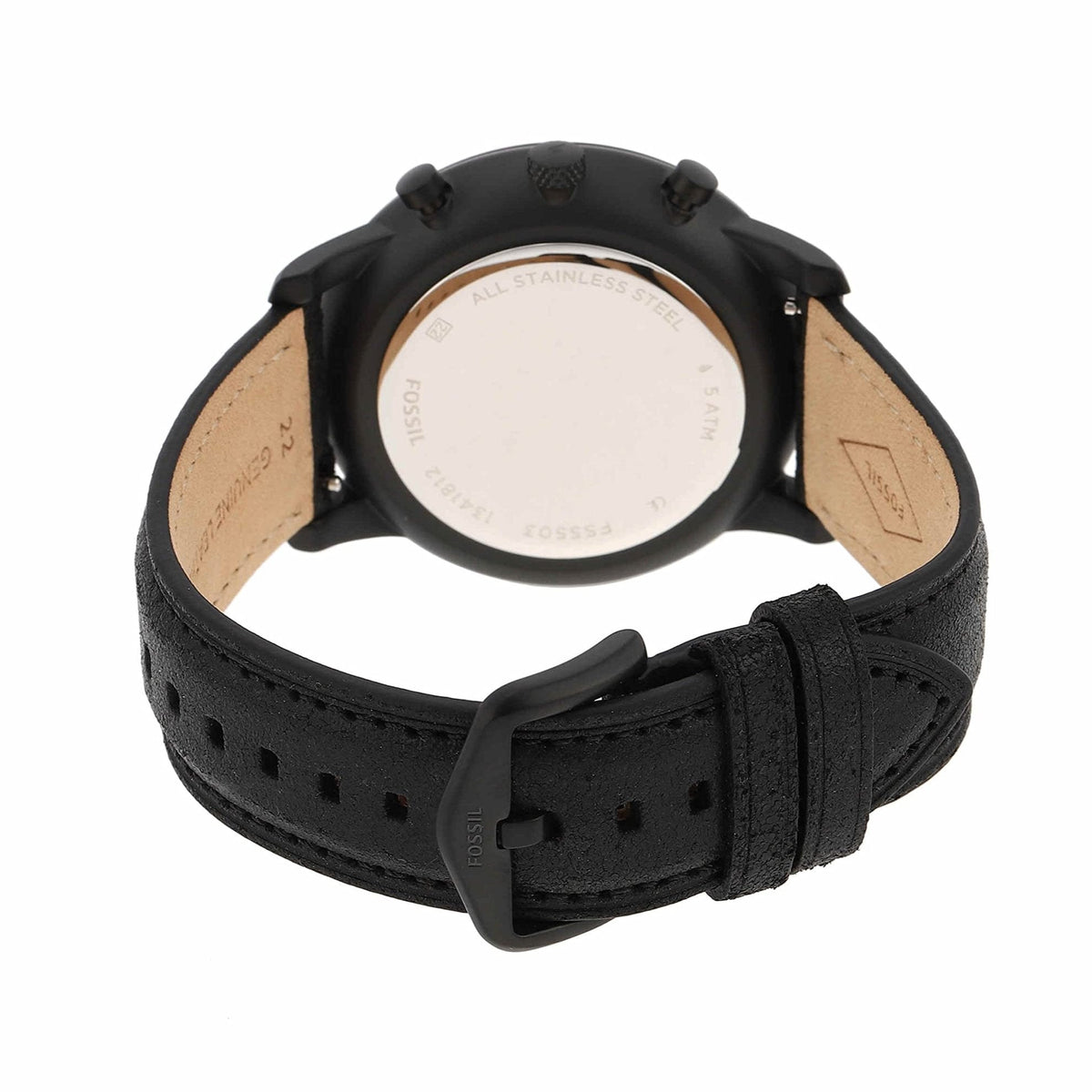  Shop Authentic Fossil Neutra Chronograph Black Dial Black Leather Strap Watch for Men - FS5503 - Luxxuri