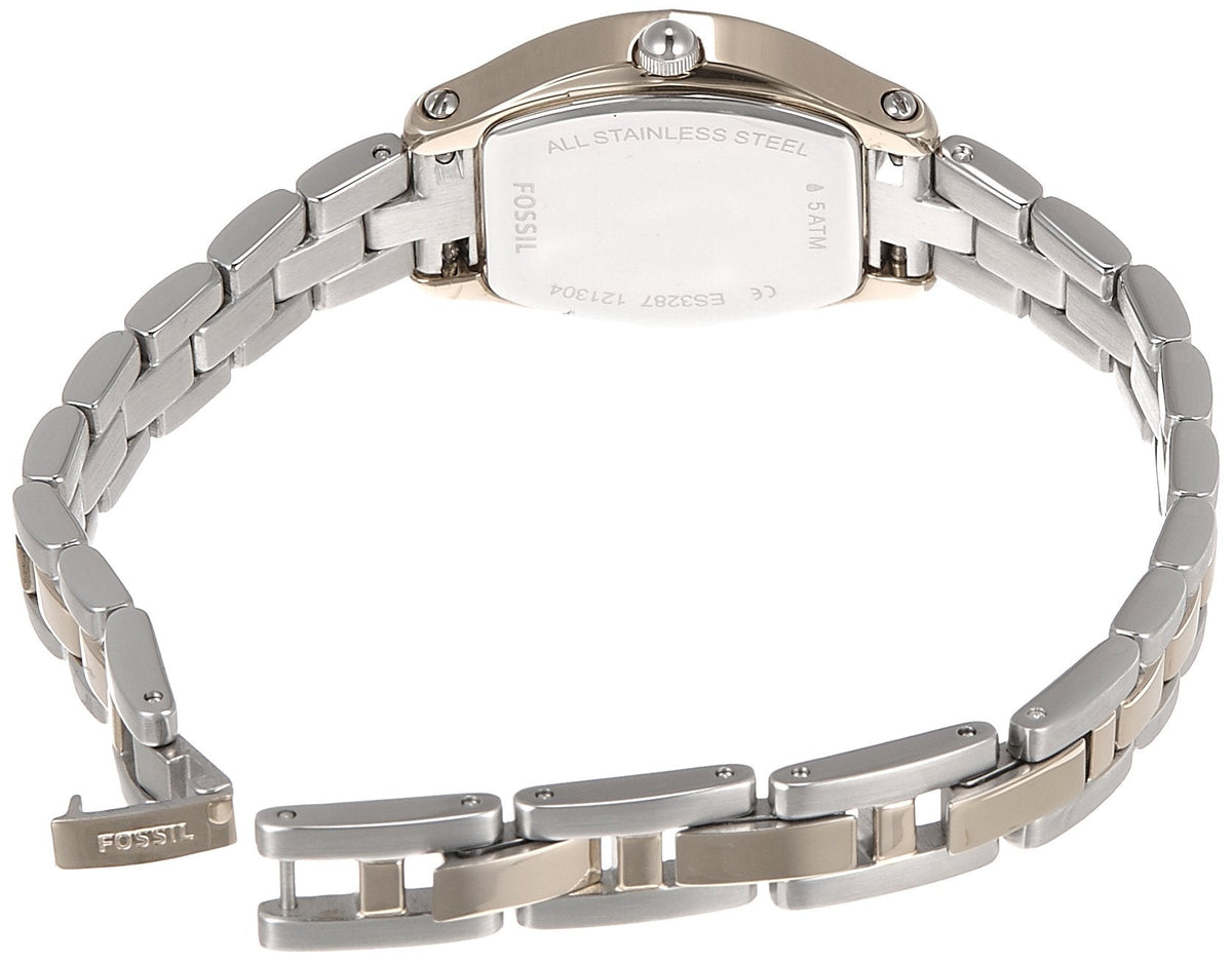  Shop Authentic Fossil Molly Silver Dial Two Tone Steel Strap Watch for Women - ES3287 - Luxxuri