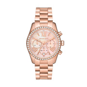  Shop Authentic Michael Kors Lexington Chronograph Rose Gold Dial Rose Gold Steel Strap Watch for Women - MK7242 - Luxxuri