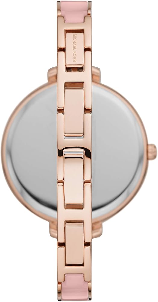  Shop Authentic Michael Kors Jaryn Analog Rose Gold Dial Pink Steel Strap Watch For Women - MK4545 - Luxxuri