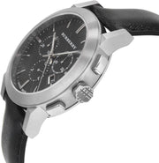  Shop Authentic Burberry The City Grey Dial Black Leather Strap Watch for Men - BU9362 - Luxxuri
