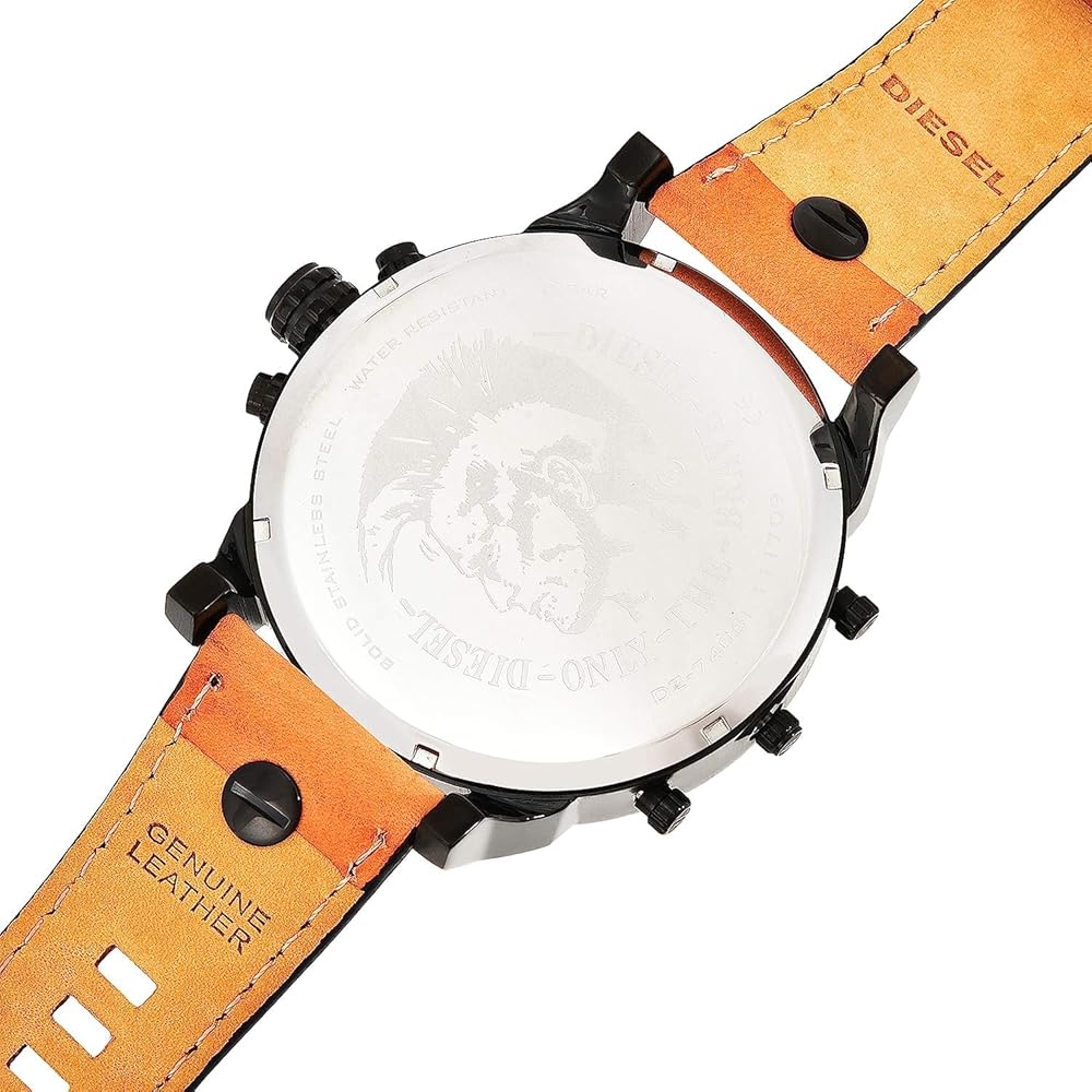  Shop Authentic Diesel Mr. Daddy 2.0 Chronograph Grey Dial Brown Leather Strap Watch For Men - DZ7406 - Luxxuri