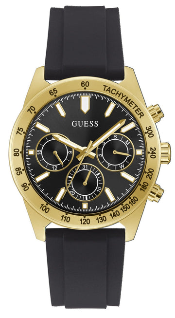  Shop Authentic Guess Sport Multifunctional Black Dial Black Rubber Strap Watch for Men - GW0332G2 - Luxxuri
