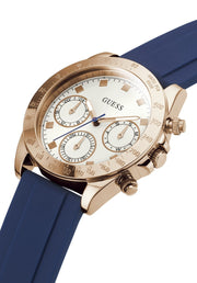  Shop Authentic Guess Eclipse White Dial Blue Rubber Strap Watch for Women - GW0315L2 - Luxxuri
