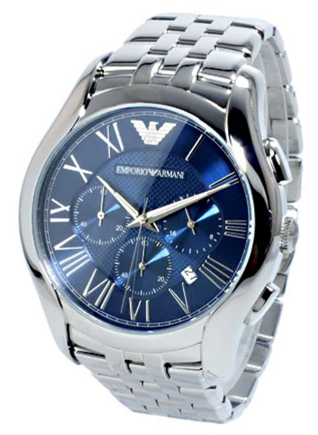  Shop Authentic Emporio Armani Classic Navy Blue Dial Stainless Steel Watch For Men - AR1787 - Luxxuri