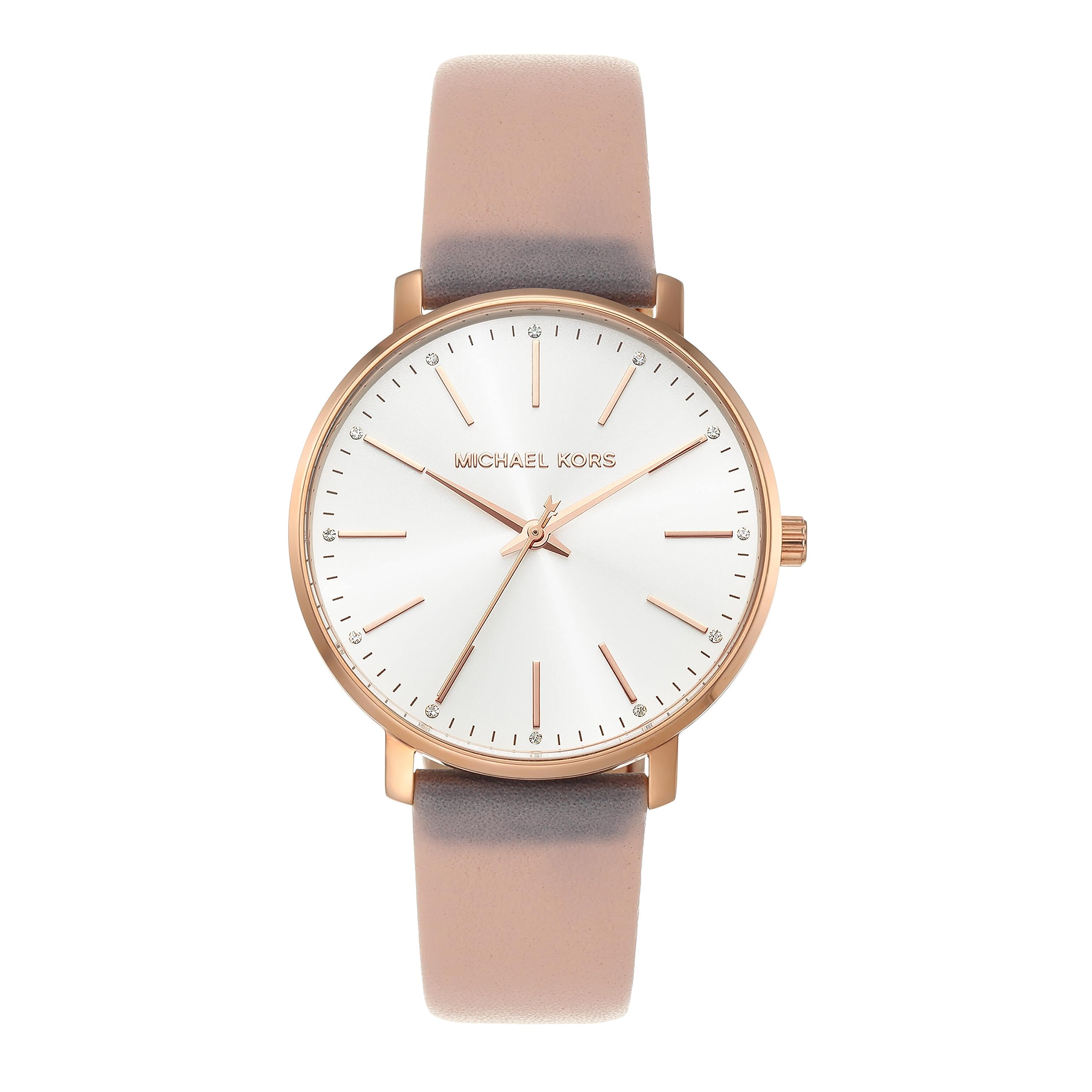  Shop Authentic Michael Kors Pyper Quartz White Dial Pink Leather Strap Watch For Women - MK2741 - Luxxuri