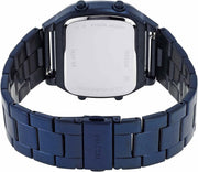  Shop Authentic Fossil Retro Analog-Digital Black Dial Blue Steel Strap Watch for Men - FS5896 - Luxxuri