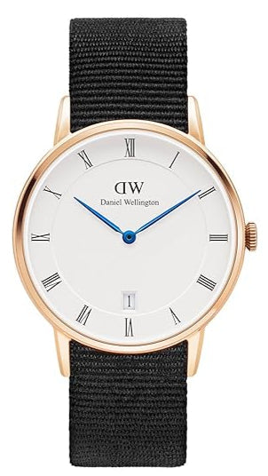  Shop Authentic Daniel Wellington Dapper Cornwall White Dial Black Nylon Strap Watch For Men - DW00100261 - Luxxuri