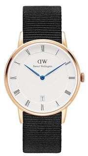  Shop Authentic Daniel Wellington Dapper Cornwall White Dial Black Nylon Strap Watch For Men - DW00100261 - Luxxuri