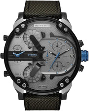  Shop Authentic Diesel Mr Daddy 2.0 Chronograph Grey Dial Black Nylon Strap Watch For Men - DZ7420 - Luxxuri