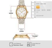  Shop Authentic Michael Kors Lexington Analog Silver Dial White Leather Strap Watch For Women - MK4746 - Luxxuri