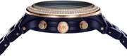  Shop Authentic Michael Kors Runway Chronograph Blue Dial Blue Steel Strap Watch for Women - MK7423 - Luxxuri