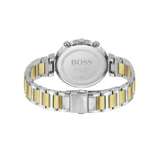  Shop Authentic Hugo Boss Flawless Silver Dial Two Tone Steel Strap Watch for Women - 1502550 - Luxxuri