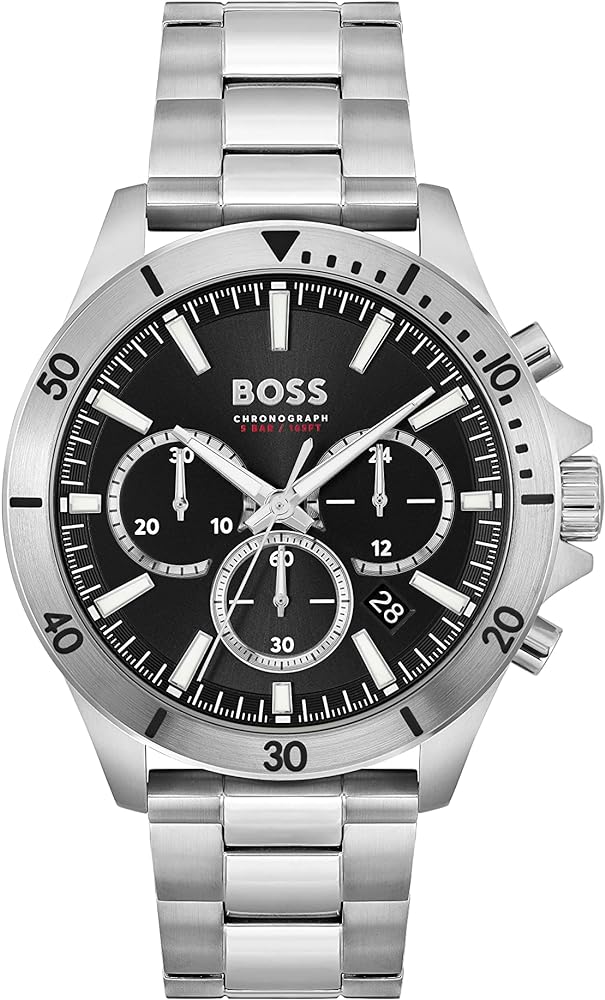 Shop Authentic Hugo Boss Troper Chronograph Blue Dial Silver Steel Strap Watch For Men - 1514057 - Luxxuri