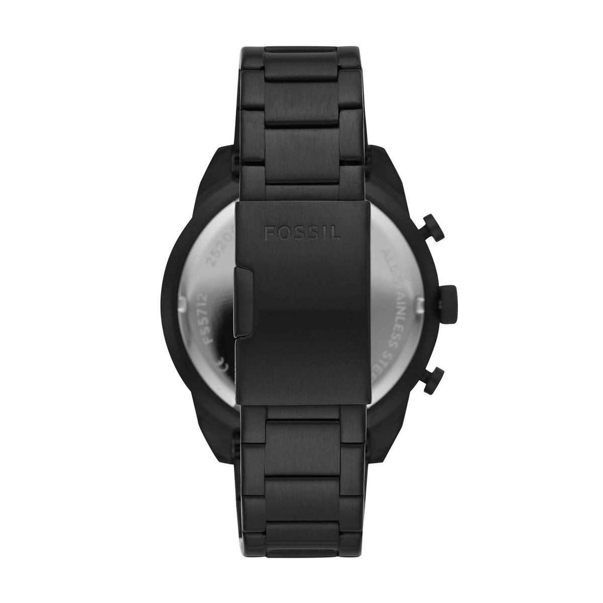  Shop Authentic Fossil Bronson Chronograph Black Dial Black Steel Strap Watch for Men - FS5712 - Luxxuri