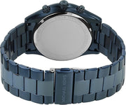  Shop Authentic Michael Kors Slim Runway Chronograph Black Dial Blue Steel Strap Watch for Men - MK8918 - Luxxuri