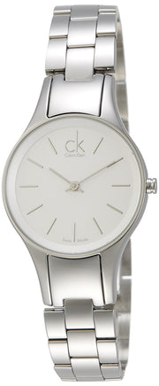  Shop Authentic Calvin Klein Simplicity White Dial Silver Steel Strap Watch for Women - K4323126 - Luxxuri