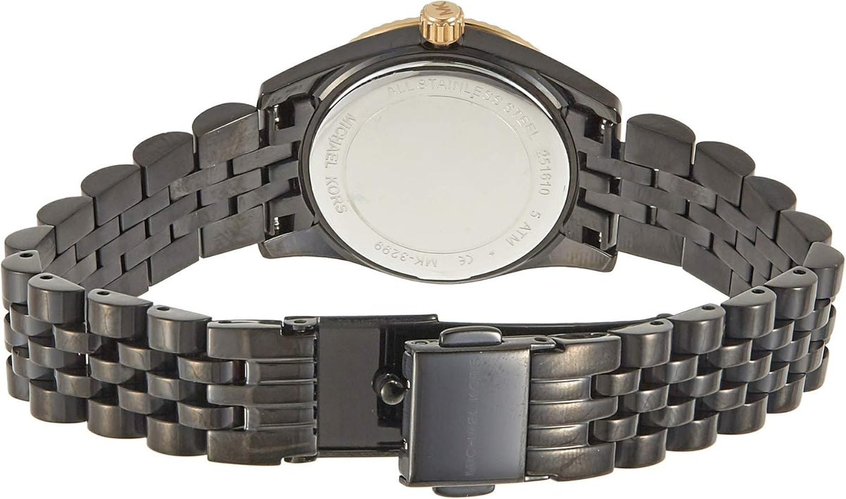  Shop Authentic Michael Kors Lexington Quartz Black Dial Black Steel Strap Watch for Women - MK3299 - Luxxuri