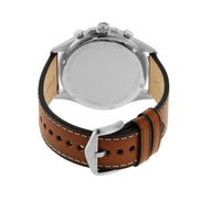  Shop Authentic Fossil Forrester Chronograph Blue Dial Brown Leather Strap Watch for Men -  S5607 - Luxxuri