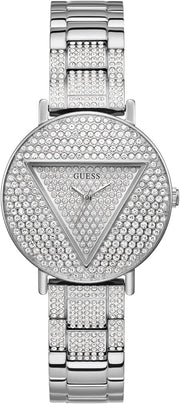  Shop Authentic Guess Trend Diamonds Silver Dial Silver Steel Strap Watch for Women - GW0512L1 - Luxxuri