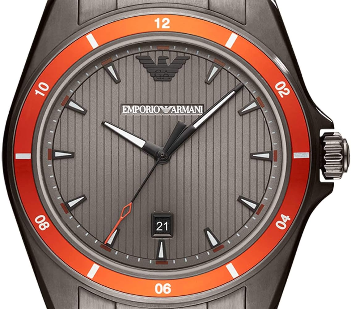  Shop Authentic Emporio Armani Sigma Quartz Grey Dial Grey Steel Strap Watch For Men - AR11178 - Luxxuri