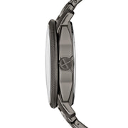  Shop Authentic Fossil Machine Chronograph Black Dial Grey Steel Strap Watch for Men - FS4774 - Luxxuri
