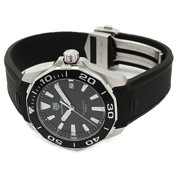  Shop Authentic Tag Heuer Aquaracer Black Dial Black Rubber Strap Watch for Men - WAY111A.FT6151 - Luxxuri