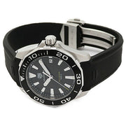  Shop Authentic Tag Heuer Aquaracer Black Dial Black Rubber Strap Watch for Men - WAY111A.FT6151 - Luxxuri