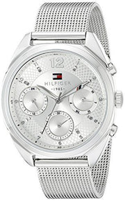  Shop Authentic Tommy Hilfiger Mia Silver Dial Silver Mesh Bracelet Watch for Men - 1781628 - Luxxuri