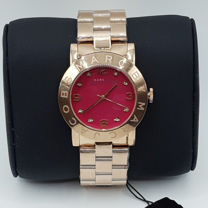  Shop Authentic Marc Jacobs Amy Purple Dial Rose Gold Steel Strap Watch for Women - MBM8618 - Luxxuri