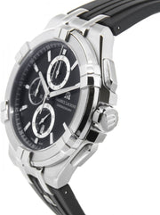  Shop Authentic Maurice Lacroix Aikon Chronograph Black Dial Black Leather Strap Watch for Men - AI1018-SS001-330-2 - Luxxuri